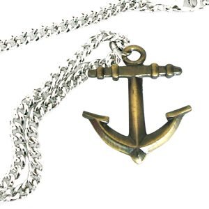 One Piece Anchor Necklace