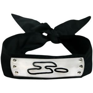 Naruto Ninja Hidden Cloud Village HeadBand Black